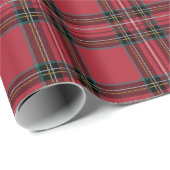 Cadeau Papier d'enveloppement Tartan Tidings (Coin rond)