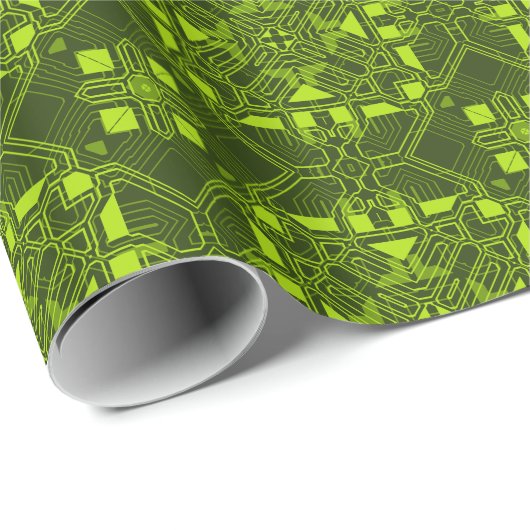 Cadeau Papier d'enveloppement Techno 1 (Coin rond)