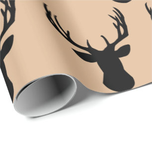 Cadeau Papier d'enveloppement - Tête de cerf de cerf de B