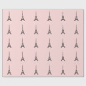 Cadeau Papier d'enveloppement Tour Eiffel (Plat)