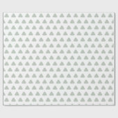 Cadeau Papier d'enveloppement triangle pour bébé vert Sag (Plat)