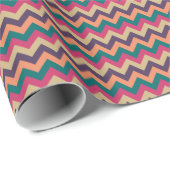 Cadeau Papier d'enveloppement Tropical Zigzag (Coin rond)