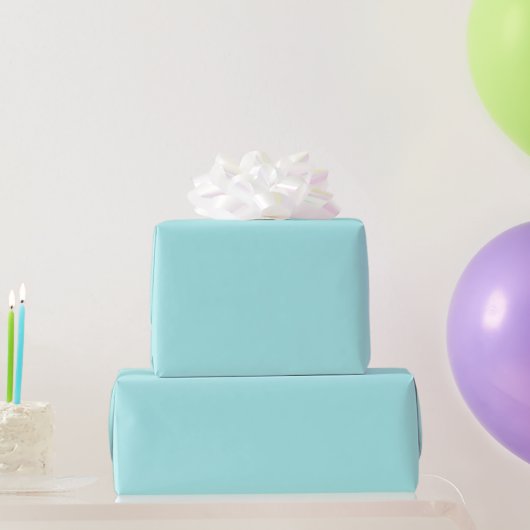 Cadeau Papier d'enveloppement turquoise clair (Cadeaux de fête)
