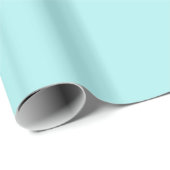 Cadeau Papier d'enveloppement turquoise clair (Coin rond)