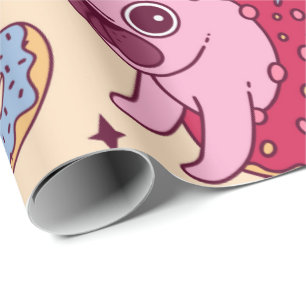 Cadeau Papier d'enveloppement Unicorne de Donut Carlin mi