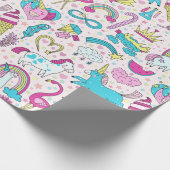 Cadeau Papier d'enveloppement Unicornes (Coin)