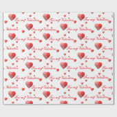 Cadeau Papier d'enveloppement Valentine personnalisable (Plat)