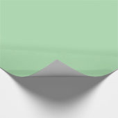 Cadeau Papier d'enveloppement vert Celadon brillant (Coin)
