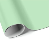 Cadeau Papier d'enveloppement vert Celadon brillant (Coin rond)