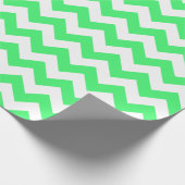 Cadeau Papier d'enveloppement vert clair et blanc grand f (Coin)