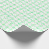 Cadeau Papier d'enveloppement vert clair moderne (Coin)