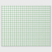 Cadeau Papier d'enveloppement vert et blanc moderne (Plat)