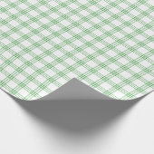 Cadeau Papier d'enveloppement vert et blanc moderne (Coin)
