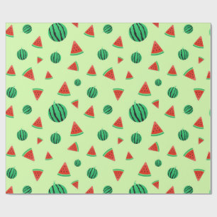Cadeau Papier d'enveloppement vert Motif de pastèque