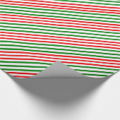 Cadeau Papier d'enveloppement vert rouge (Coin)