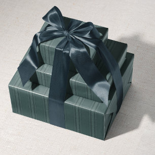 Cadeau Papier d'enveloppement vert vintage feuille