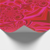 Cadeau Papier d'enveloppement vibrant rouge (Coin)