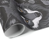 Cadeau Papier d'enveloppement viking Wolf (Coin rond)