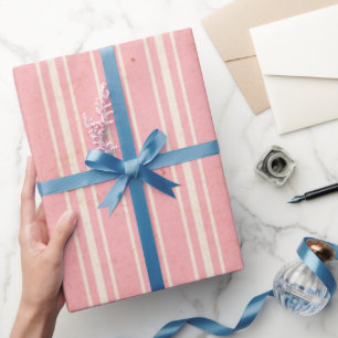 Cadeau Papier d'enveloppement Vintage de Cornflower rose