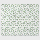 Cadeau Papier d'enveloppement vintage de la branche d'oli (Plat)