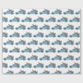 Cadeau Papier d'enveloppement Vintage de Noël rustique (Plat)