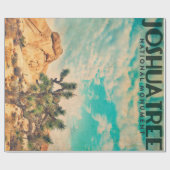 Cadeau Papier d'enveloppement vintage Joshua Tree (Plat)