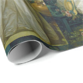 Cadeau Papier d'enveloppement vintage style Antoinette (Coin rond)