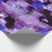 Cadeau Papier d'enveloppement violet pixé (Coin)