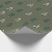 Cadeau Papier d'enveloppement Whimsical de sapin de Noël (Coin)