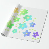 Cadeau Papier d'enveloppement Whimsical Rainbow (Déroulé)