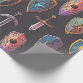 Cadeau Papier d'épée médiévale et d'enveloppement du bouc (Coin)