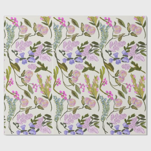Cadeau Papier d'épluchage de la Pêche Florale (Plat)