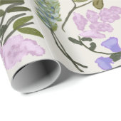Cadeau Papier d'épluchage de la Pêche Florale (Coin rond)