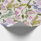 Cadeau Papier d'épluchage de la Pêche Florale (Coin)