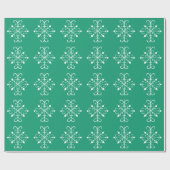 Cadeau Papier d'érection de flocon vert (Plat)