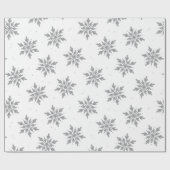 Cadeau Papier d'érection de flocons d'argent (Plat)