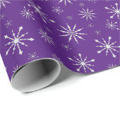 Cadeau Papier d'érection de flocons de neige de vacances  (Coin rond)