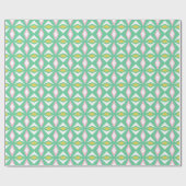Cadeau Papier d'érection rose et vert diamant (Plat)