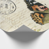 Cadeau Papier des éphémères 60lb Decoupage de papillon (Coin)