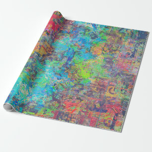 Cadeau Papier d'habillage ou de découpage d'art Abstrait
