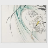 CADEAU PAPIER D'IMPRESSION DE WOODBLOCK DE SWAN JAPONAIS (Plat)