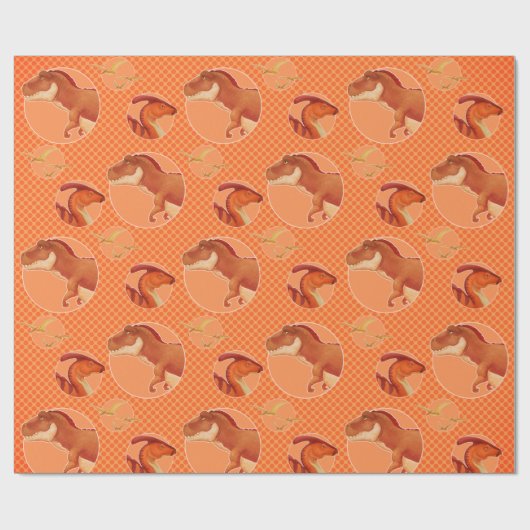 Cadeau Papier Dino Wrapper (Plat)