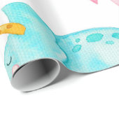 Cadeau Papier Dinosaure (Coin rond)