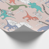 Cadeau Papier Dinosaure (Coin)