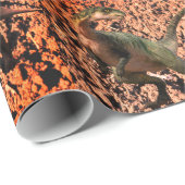 Cadeau Papier Dinosaure (Coin rond)