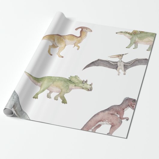 Cadeau Papier Dinosaure (Déroulé)