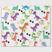 Cadeau Papier Dinosaure Cute Wrapper (Plat)