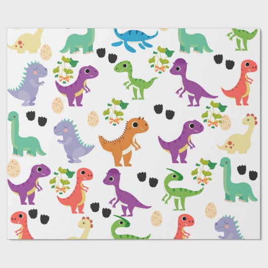 Cadeau Papier Dinosaure Cute Wrapper (Plat)