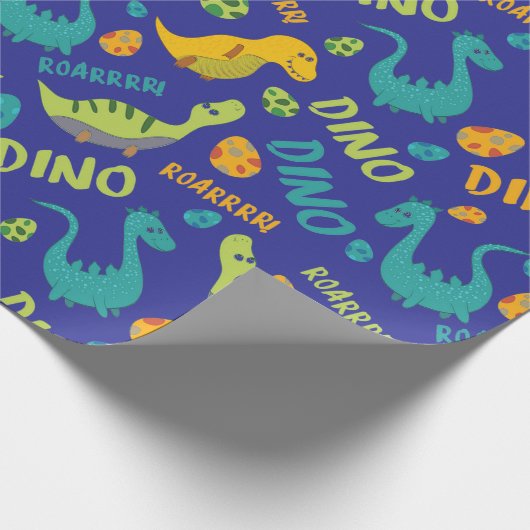 Cadeau Papier Dinosaure Design (Coin)