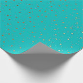 Cadeau Papier d'or minuscule d'enveloppe d'étoiles de (Coin)